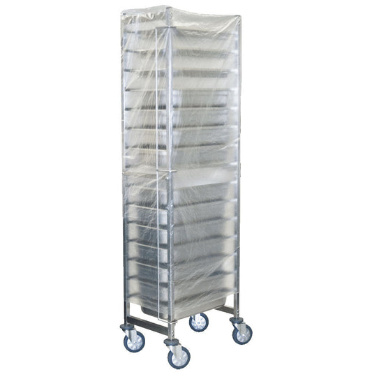 Folienhüllen für Regalwagen (100 Stück - Größe 750 + 450 * 1800 mm)
