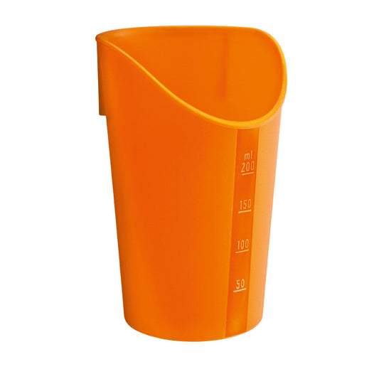 Trinkbecher mit Nasenausschnitt 26 cl - orange (Ø 77 x 119 mm)