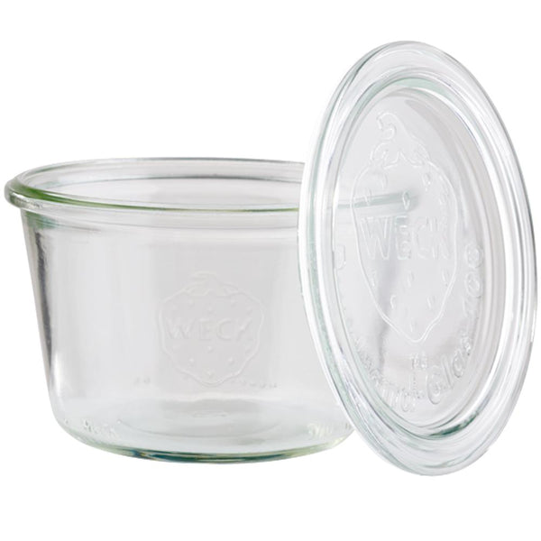 WECK Glas # 741 - Inhalt 370 ml (Rundrand 100 mm - Ø 10,8 x 6,9 cm)