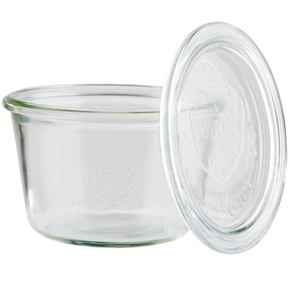 WECK Glas # 741 - Inhalt 370 ml (Rundrand 100 mm - Ø 10,8 x 6,9 cm)