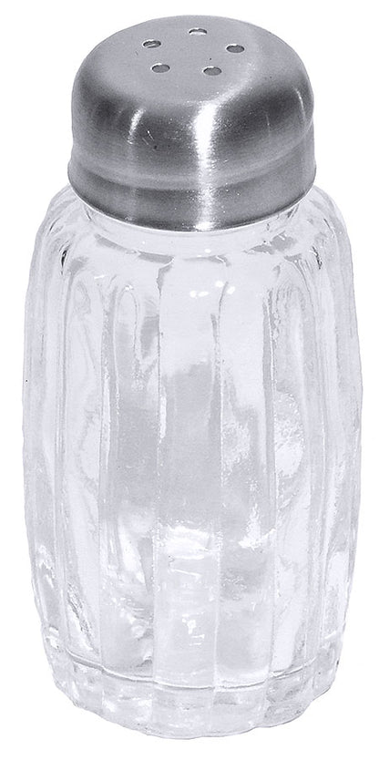 Pfefferstreuer - Pressglas, Deckel 18/0 (Set à 12 Stück)