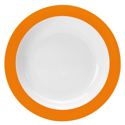 COLOURS Teller tief (mit Fahne)  - (Ø 20,5 cm) - Orange