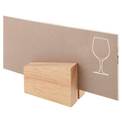 Kartenhalter Holz - 8,5 x 6 x 4,5 cm - 1 Set (2 St.)
