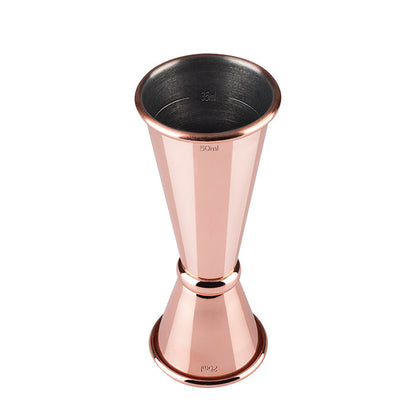 Barmaß Jigger - Ø 4 x 11 cm (25/50 ml) Edelstahl kupferfarben