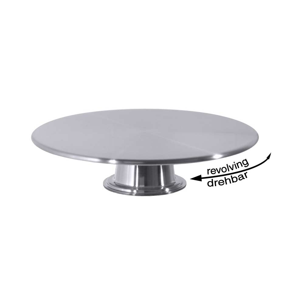 Tortenplatte drehbar - CNS 18/10 - Ø 30 x 7,5 cm