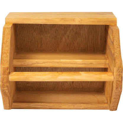 Organizer 2-Fach - Holz mit Henkel - 19 x 16 x 20 cm