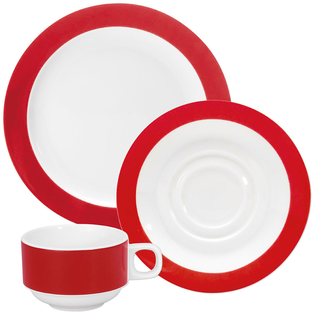 COLOURS Gedeck-Set - 72-teilig - Rot
