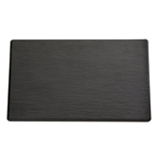 Melaminplatte "Schieferdesign" GN 1/1 - Größe 53 x 32,5 cm (1,2 cm hoch - schwarz)