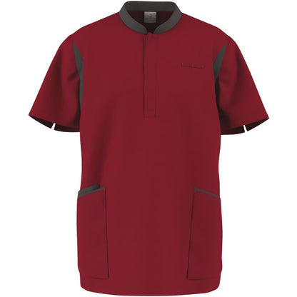 FOCUS MED&CARE Herren Schlupfkasack - (Kurzarm) - Bordeaux - XL
