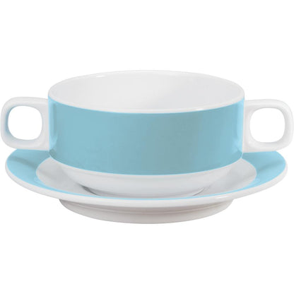 COLOURS Suppentasse - 28 cl - (stapelbar) - Hellblau