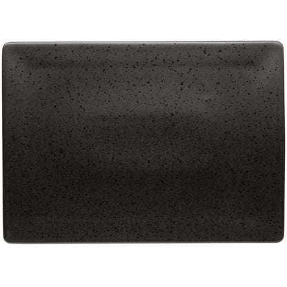ESSENTIAL Platte, rechteckig - (32 x 23 cm) - Steinzeug - Schwarz