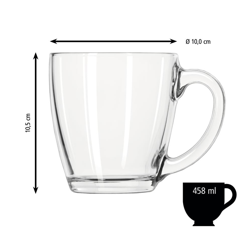 TAPERED Henkelbecher - 45 cl - (Ø 10 x 10,5 cm)