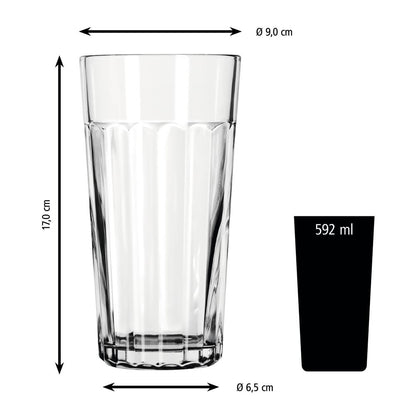 PANELED Longdrinkglas - 59 cl - (Ø 9 x 17 cm)
