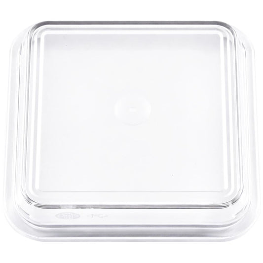 EURO Domdeckel 11 x 11 x 3 cm - Klar (Tritan) - Steg innen