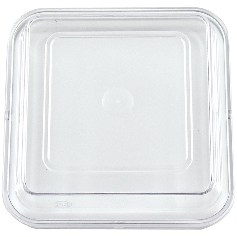 EURO Domdeckel 12,5 x 12,5 x 3 cm - Klar (Tritan)