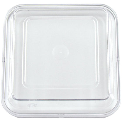 EURO Domdeckel 12,5 x 12,5 x 3 cm - Klar (Tritan)
