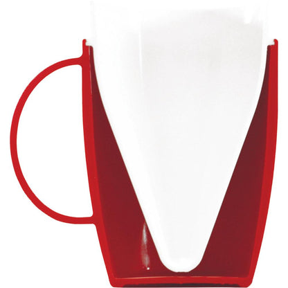 MODELL 905 - VITAL Henkelbecher 16 cl - Ø 7 x 12 cm - Rot-Weiß (PP)