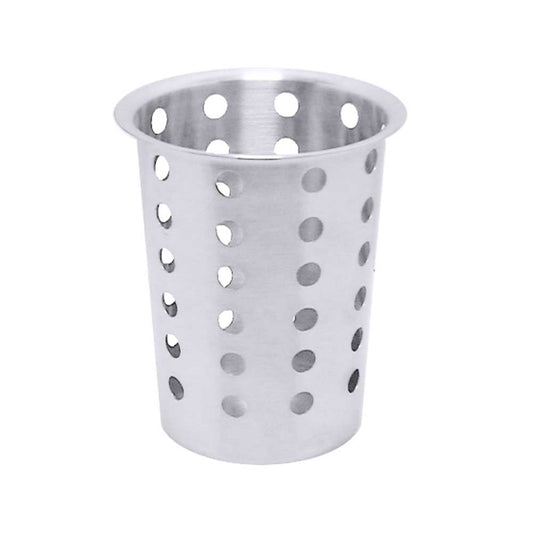 Besteckköcher (gelocht) - (Ø 10 x 13,5 cm) - CNS 18/10
