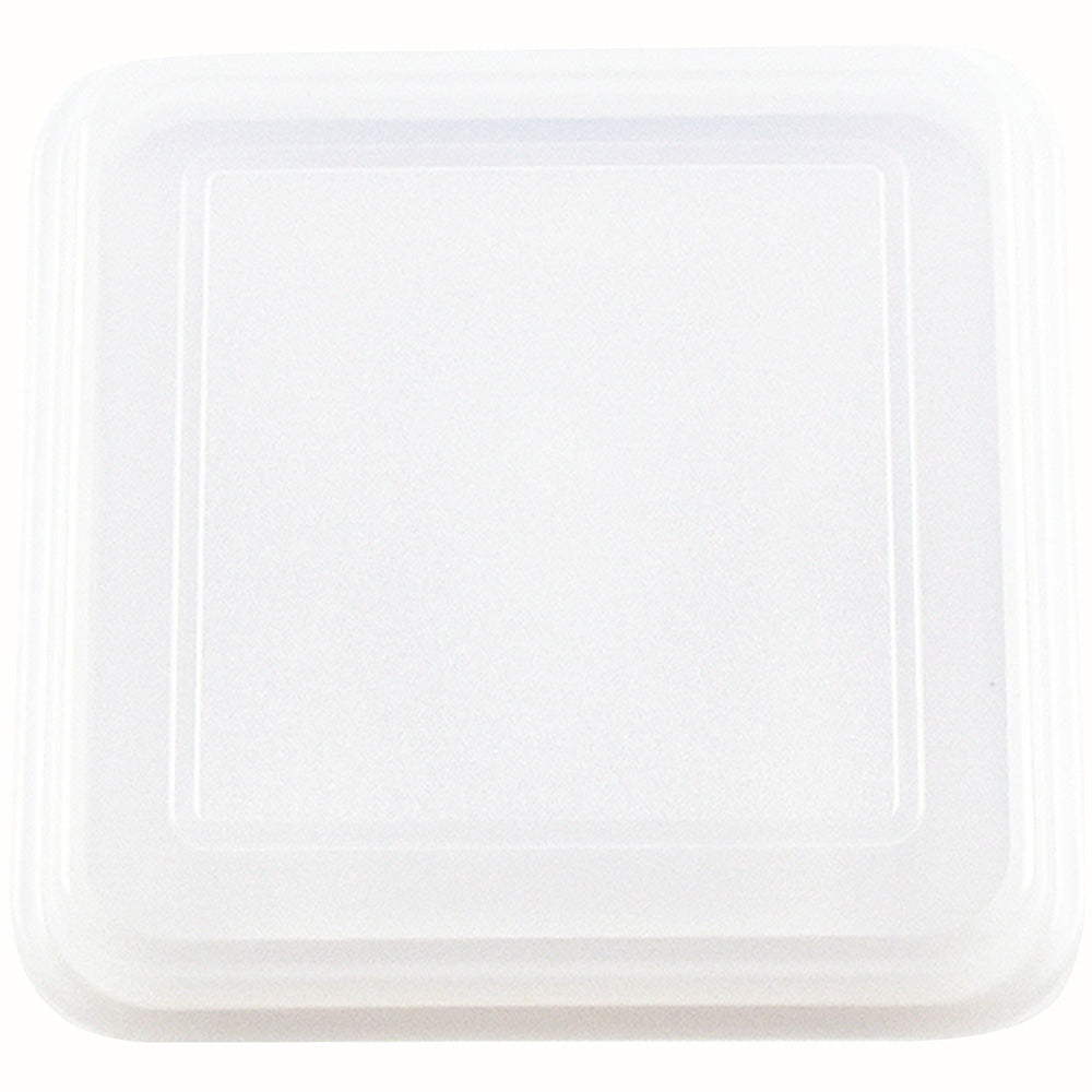 EURO Auflagedeckel 11 x 11 cm - Transparent (PP) - Steg innen