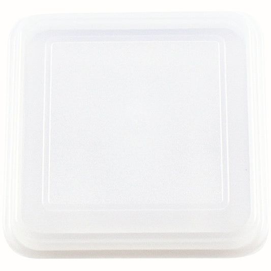EURO Auflagedeckel 11 x 11 cm - Transparent (PP) - Steg innen