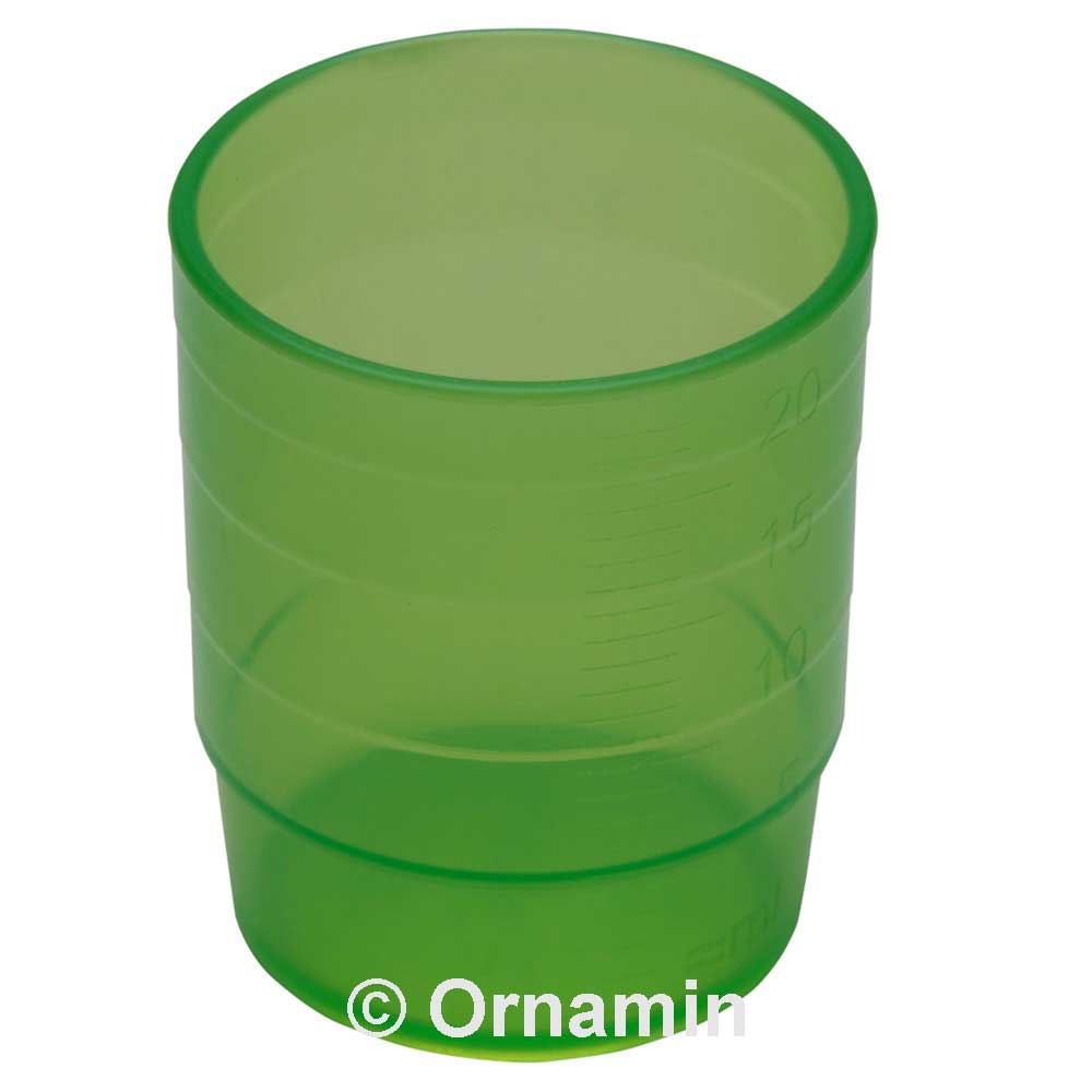 MODELL 1800 Einnahmebecher 25 ml - Ø 3,3 x 4 cm - Grün (PP)