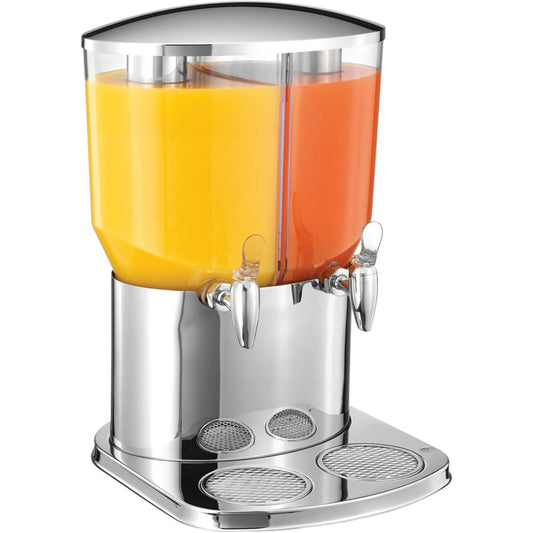 ELEGANCE Saftkanne Twin - Inhalt 4 und 5 Liter (Edelstahl)