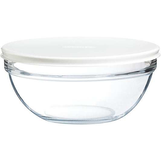EMPILABLE Glasschüssel mit Deckel - Ø 23 x 10,5 cm (Inhalt 2,6 l)