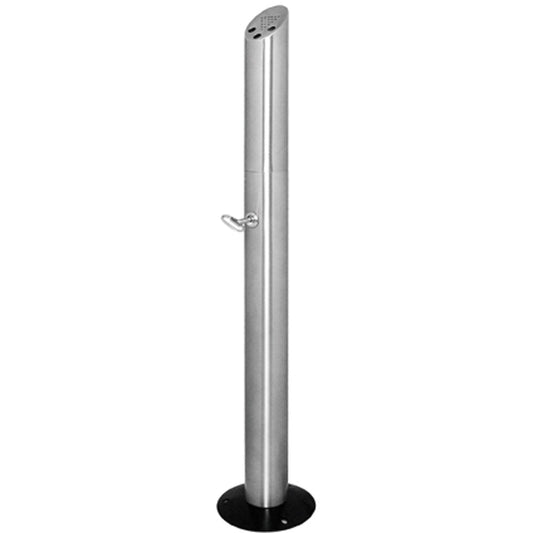 Rauchersäule aus Edelstahl - Standmodell (Ø 17/7,5 x 92 cm)