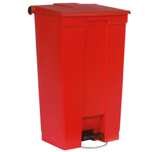 STEP-ON Abfalleimer 90 l - 57 x 35,3 x 57 x 82,6 cm - Rot