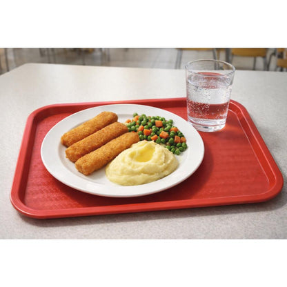 Snack-Tablett 33 x 26 cm - Rot (PP)