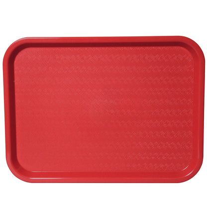 Snack-Tablett 33 x 26 cm - Rot (PP)