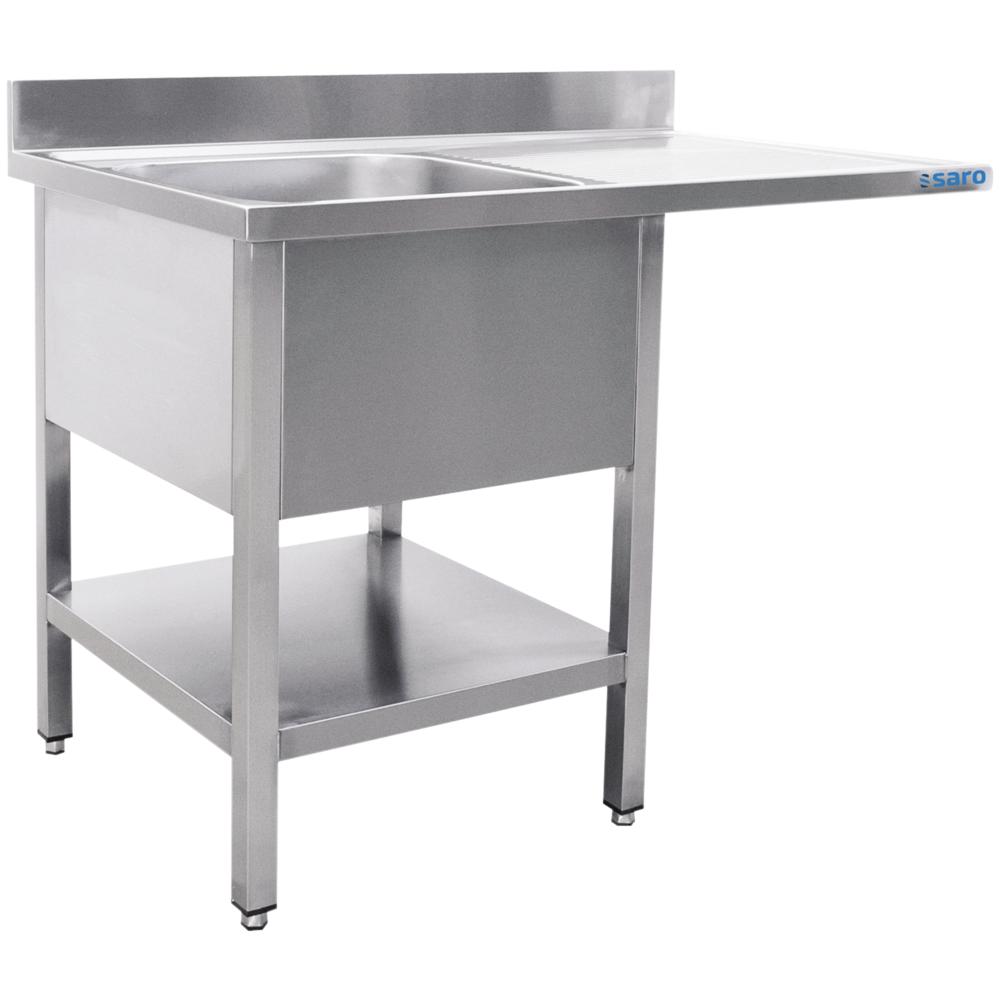 Edelstahl Spülcenter - 1 Becken links - 1200 x 700 x 850 mm