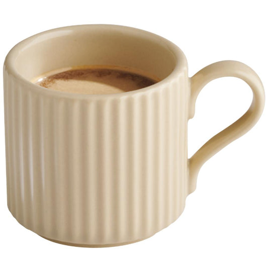 THE GRID Espressotasse - 6 x 6 cm - 8 cl - Porzellan, Sand
