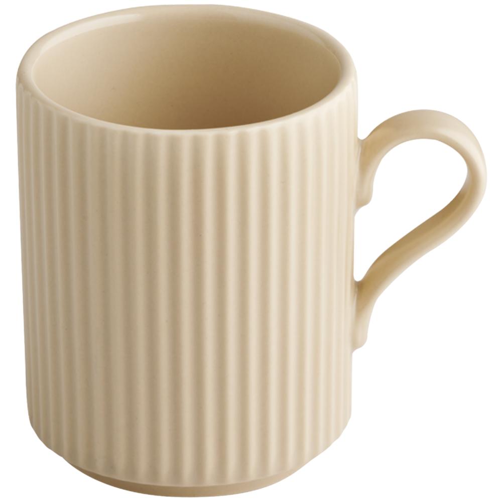 THE GRID Kaffeebecher - 7,5 x 9,5 cm - 24 cl-Porzellan, Sand