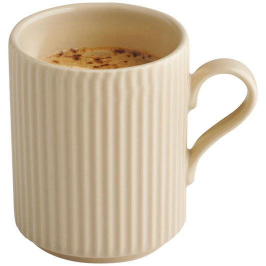 THE GRID Kaffeebecher - 7,5 x 9,5 cm - 24 cl-Porzellan, Sand