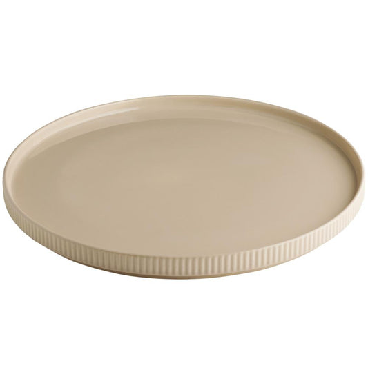 THE GRID Teller - 32 x 2,5 cm - Porzellan, Sand