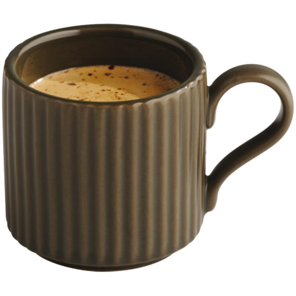 THE GRID Espressotasse - 6 x 6 cm - 8 cl - Porzellan, Mud