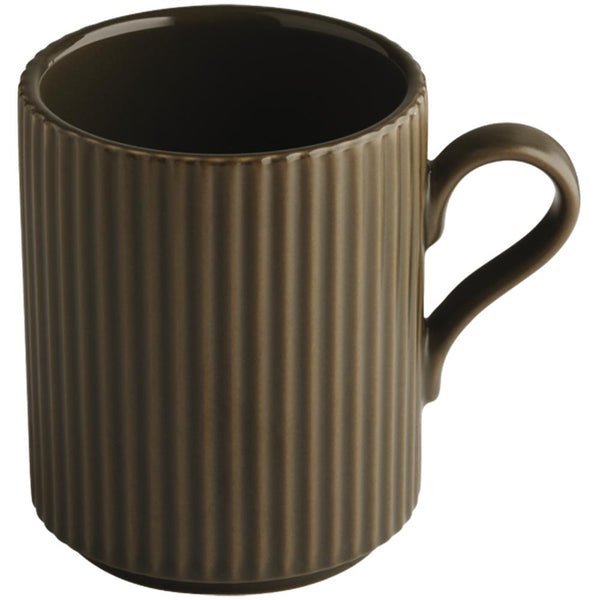 THE GRID Kaffeebecher - 7,5 x 9,5 cm - 24 cl -Porzellan, Mud