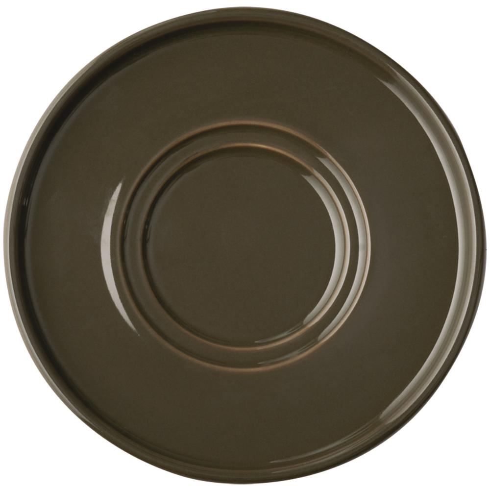 THE GRID Universal Untertasse- 7,5 x 9,5 cm - Porzellan, Mud