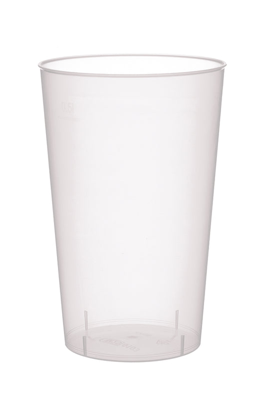 BASIC  Mehrweg Trinkbecher -  geeicht /-/ 0,5 l - PP