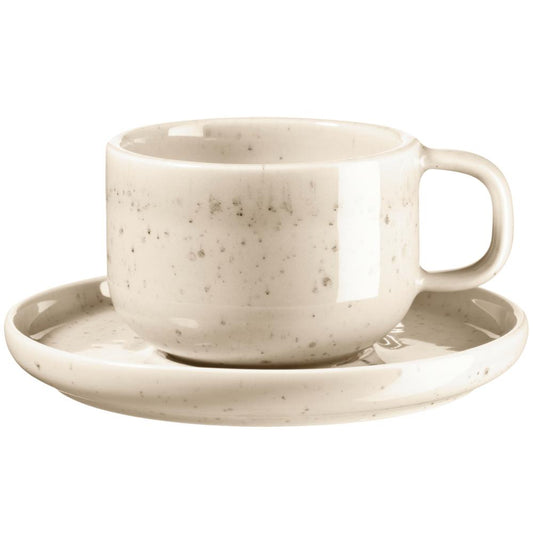 CANDY Kaffeetasse & Untertasse (Set) - Beige