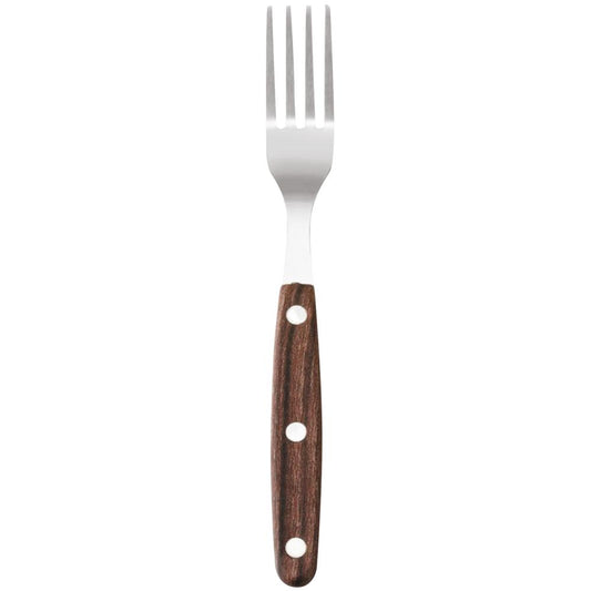 Steakgabel, braun - 20 cm (Set mit 6 Stück)