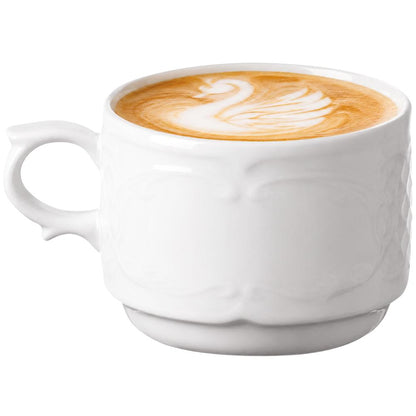FLORA Cappuccinotasse - 25 cl (stapelbar)