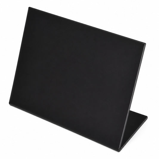 Kreidetafel L-Aufsteller DIN A7 Querformat (B x H) - 10,5 x 7,5 cm