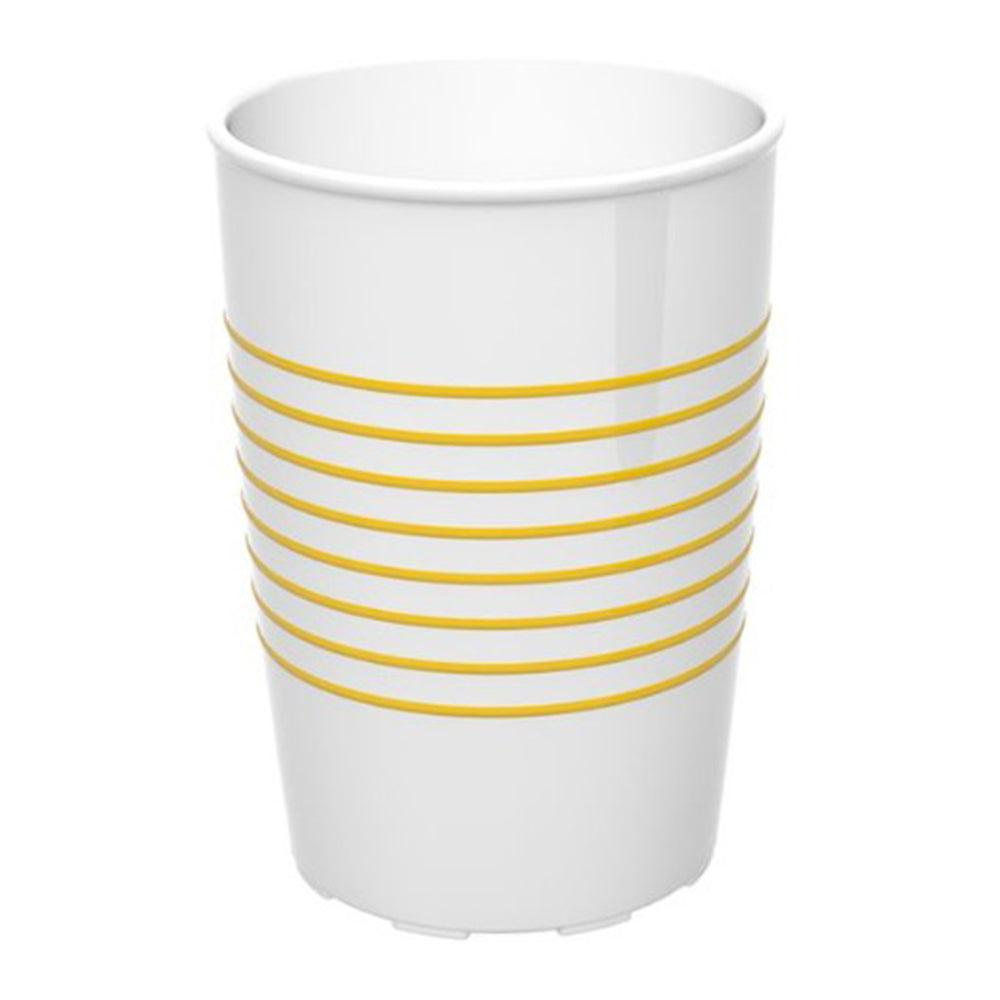 Trinkbecher M830 - 25 cl - Weiß - Gelb