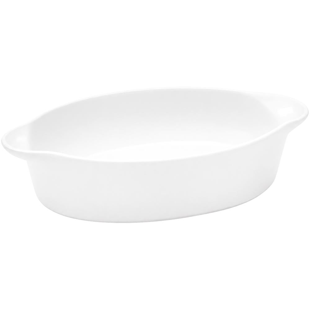 Auflaufform (oval)  - 40 x 26 x 7,5 cm - Porzellan