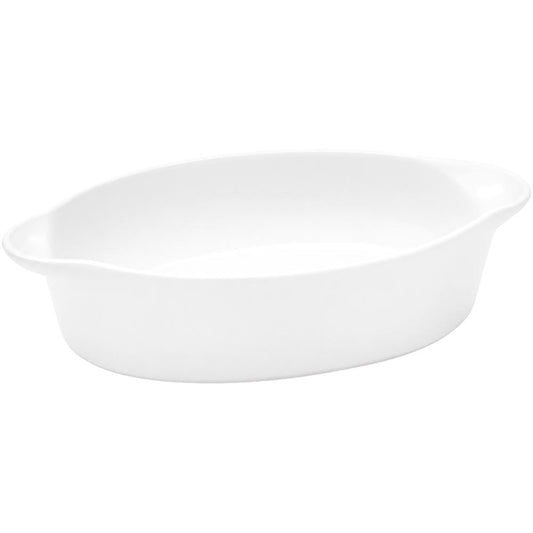 Auflaufform (oval)  - 40 x 26 x 7,5 cm - Porzellan