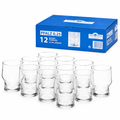 Pfalzbecher - 25 cl  /-/0,25 l - (12 Stück)