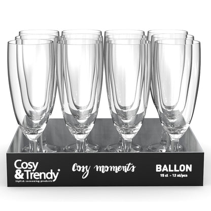 COSY MOMENTS Ballon Sektgläser  - 15 cl - (12 Stück)