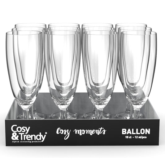 COSY MOMENTS Ballon Sektgläser  - 15 cl - (12 Stück)